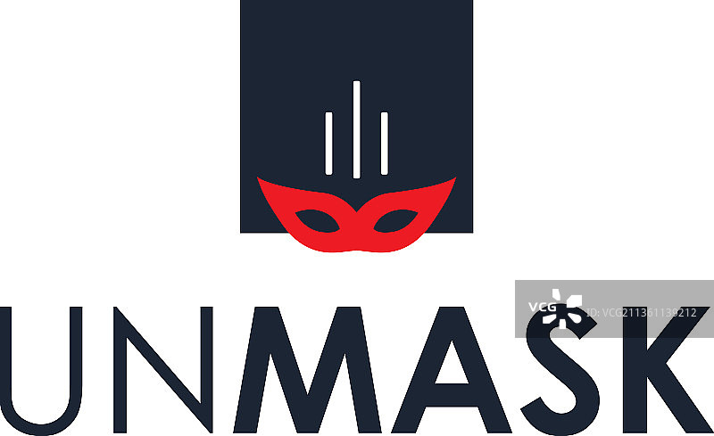 揭开面具概念设计图片素材