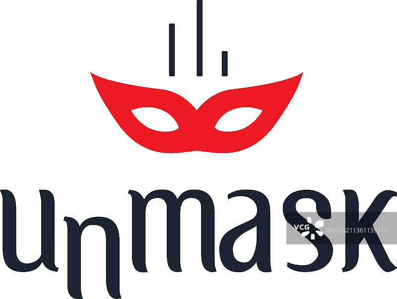 揭开面具概念设计图片素材