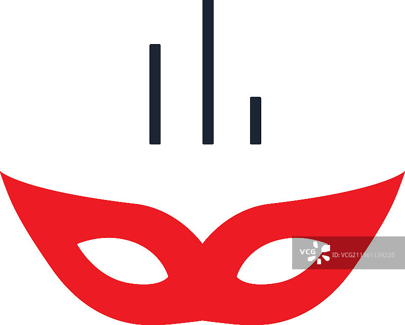 揭开面具概念设计图片素材