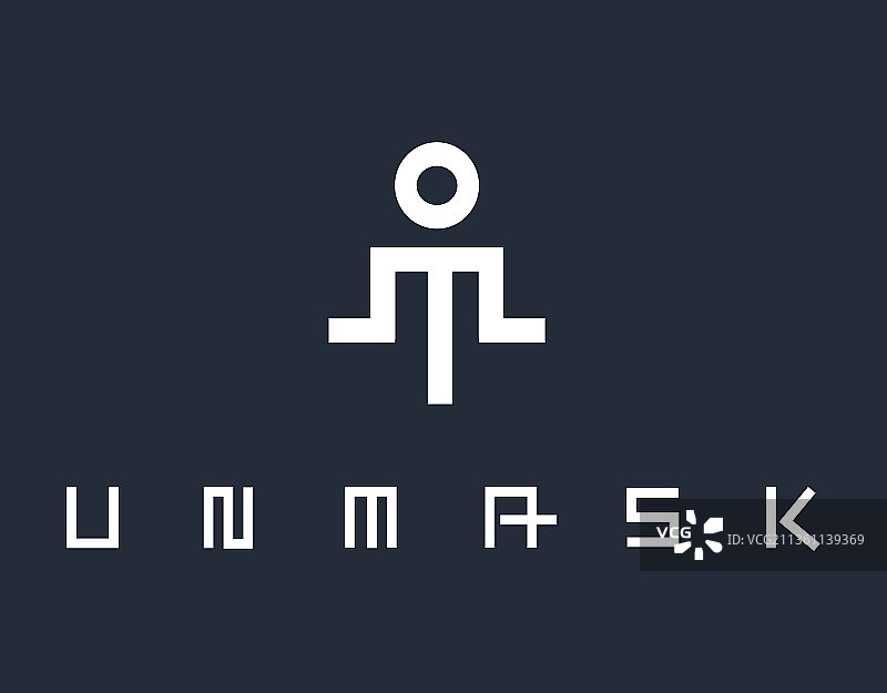 揭开面具概念设计图片素材