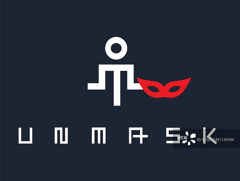 揭开面具概念设计图片素材