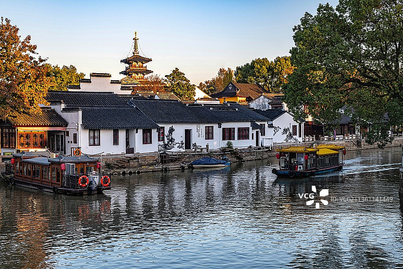 江苏苏州寒山寺枫桥景区景观图片素材