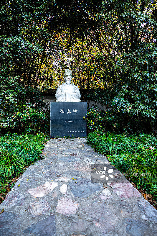 江苏南京明孝陵.颜真卿碑林建筑景观图片素材