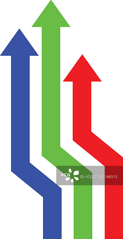 RGB向上箭头图片素材