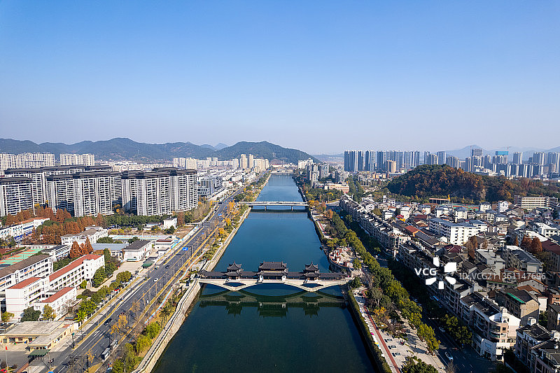 临安现代城市风光图片素材