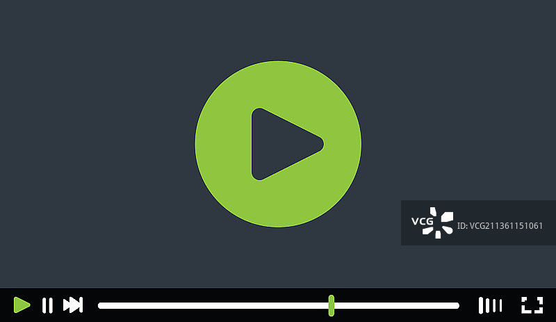 视频播放器界面设计图片素材