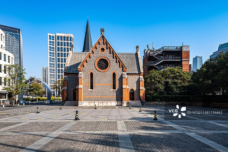 上海外滩源.新天安堂教会公寓图片素材