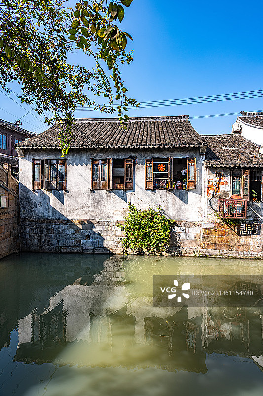 上海金山枫泾古镇旅游景区景观图片素材