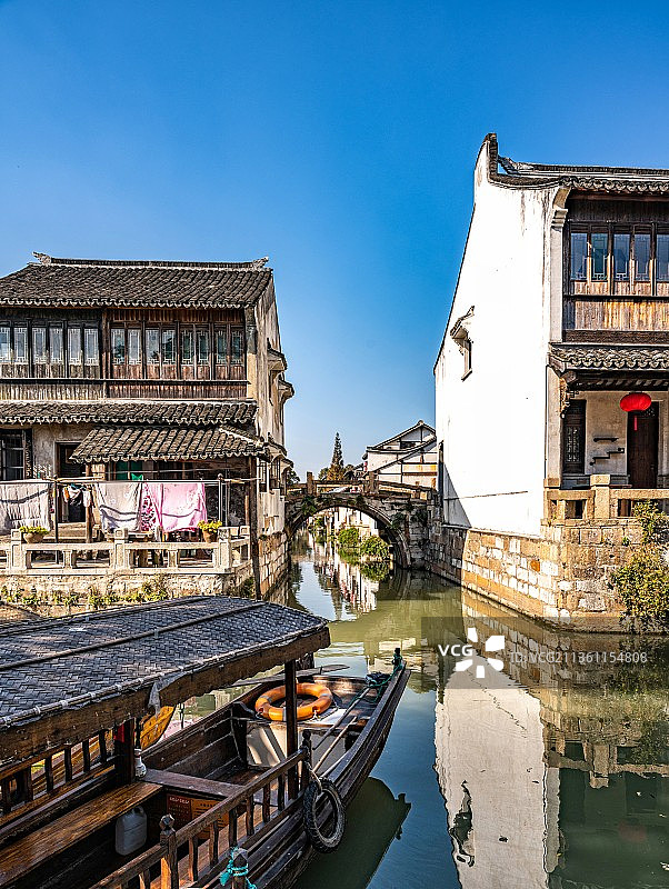 上海金山枫泾古镇旅游景区景观图片素材