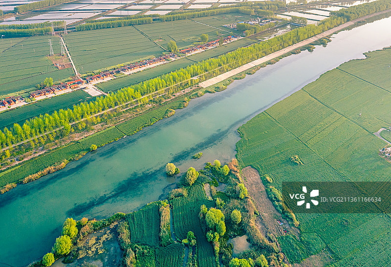淮安洪泽区淮河入海水道湿地图片素材