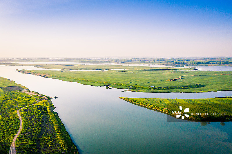 淮安洪泽区淮河入海水道湿地图片素材