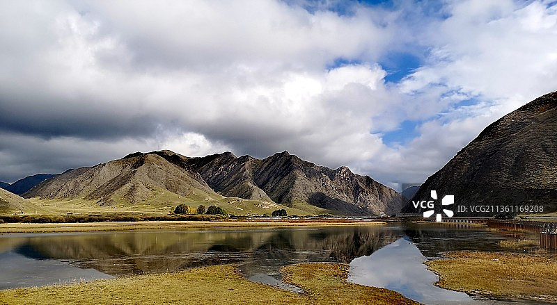 甘南 若尔盖草原 秋图片素材