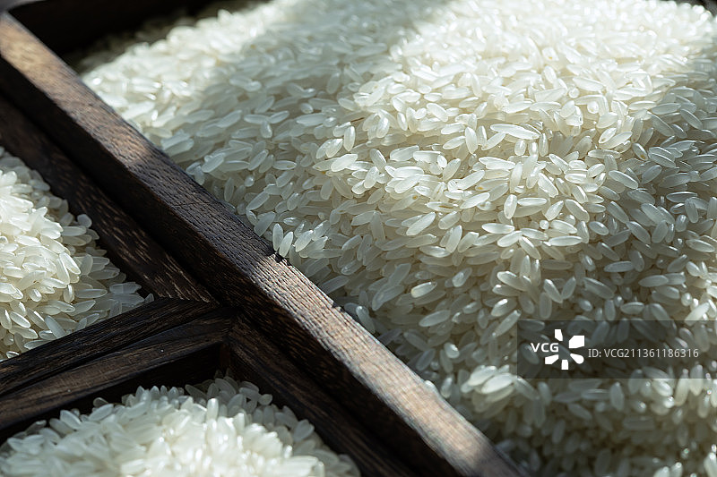 谷仓里的大米特写图片素材