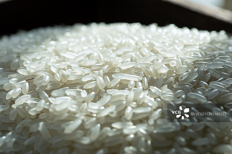 谷仓里的大米特写图片素材