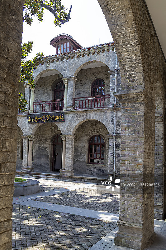 江西省南昌市新四军军部旧址建筑外观图片素材