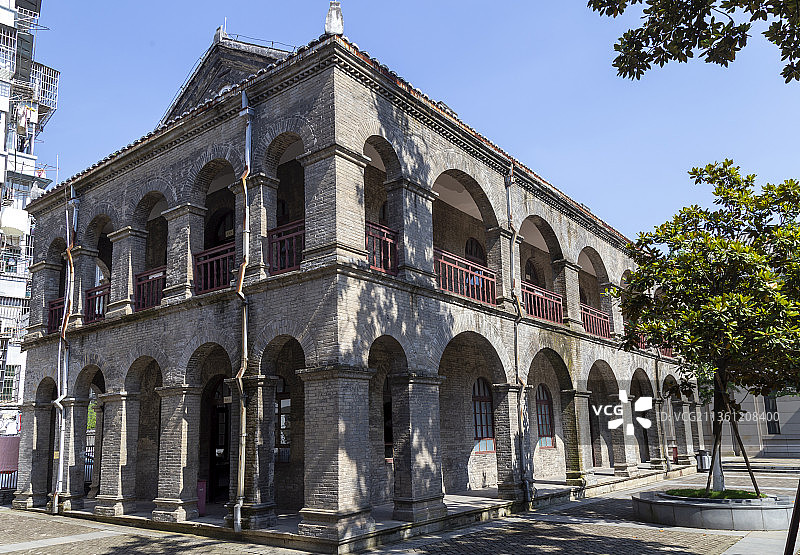 江西省南昌市新四军军部旧址建筑外观图片素材