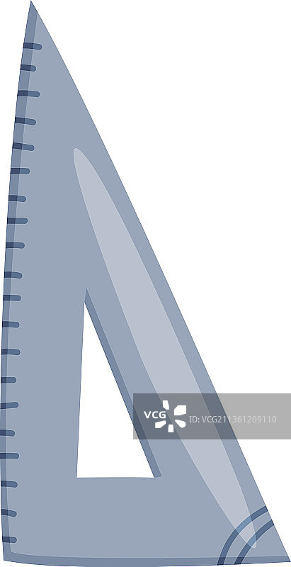 三角形尺子或线规作为办公用品图片素材