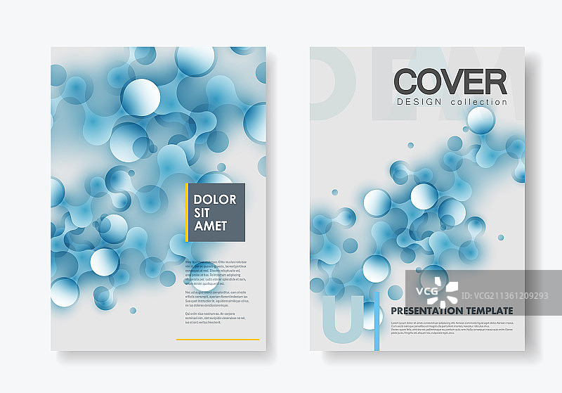 A4宣传册封面的现代模板图片素材