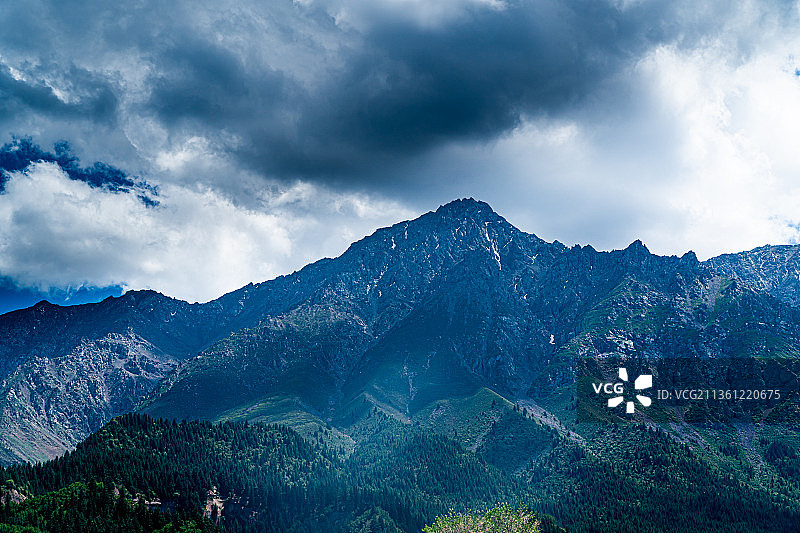 青海祁连山自然风光图片素材