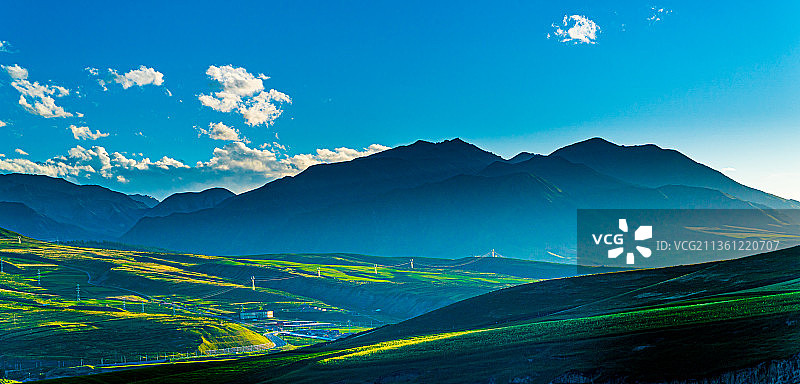 青海祁连山自然风光图片素材
