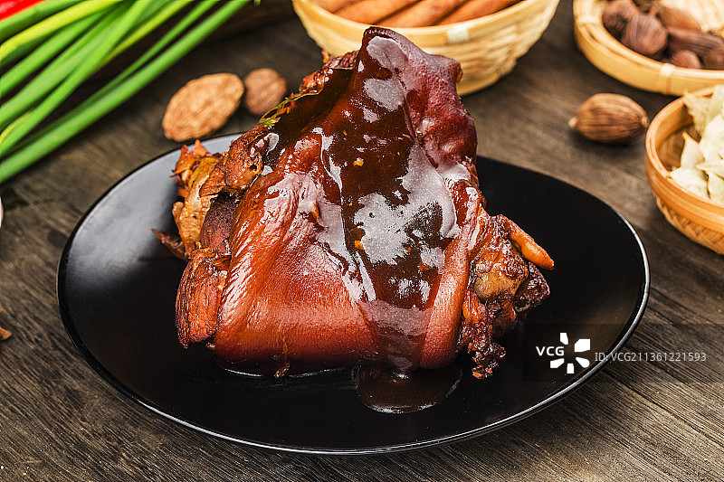 红烧猪肘图片素材