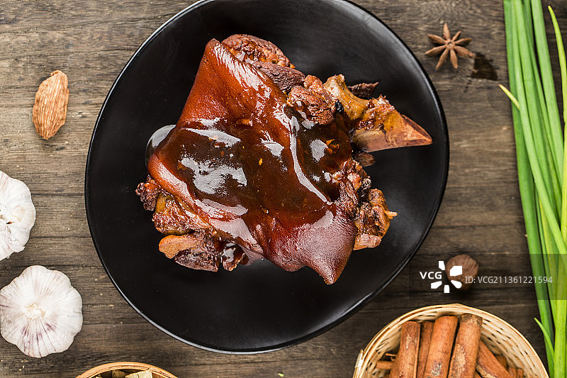红烧猪肘图片素材