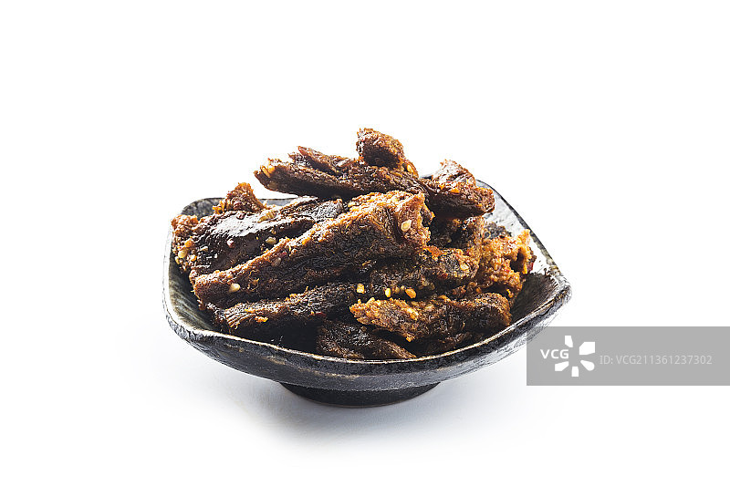 一碟牛肉干图片素材
