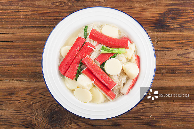 日本豆腐煮蟹柳图片素材