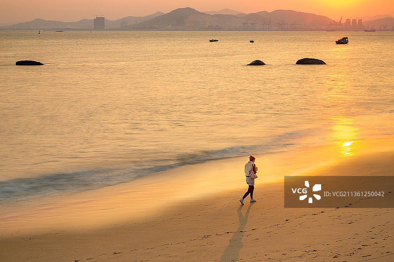 福建厦门胡里山炮台海边图片素材
