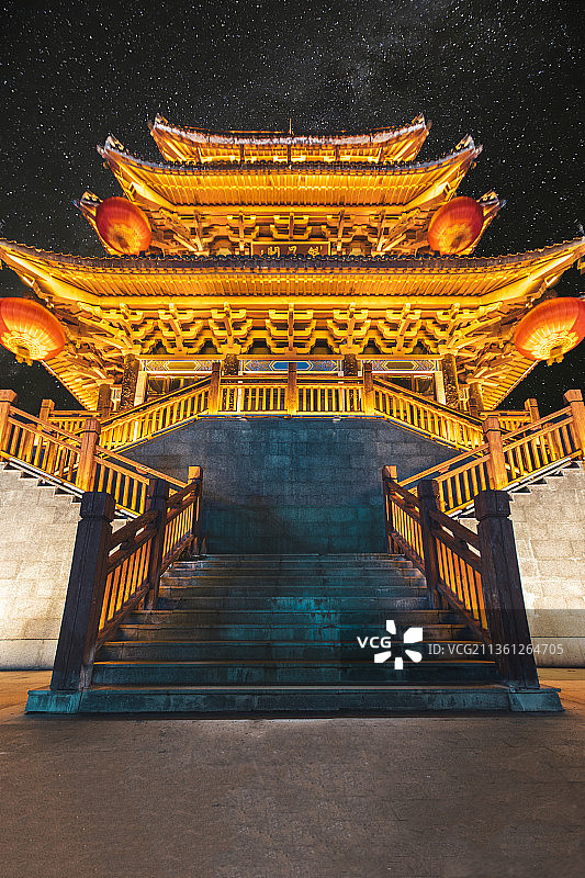 淮安河下古镇魁星阁图片素材