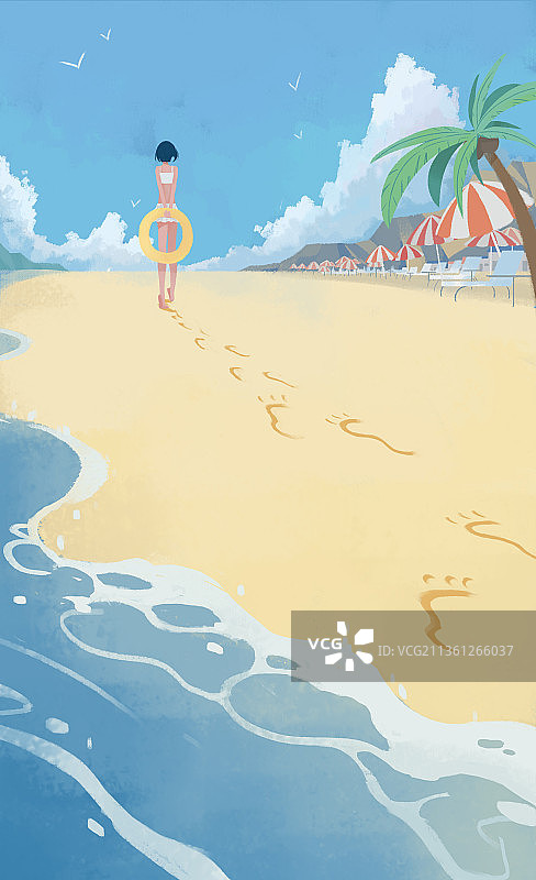 沙滩度假图片素材