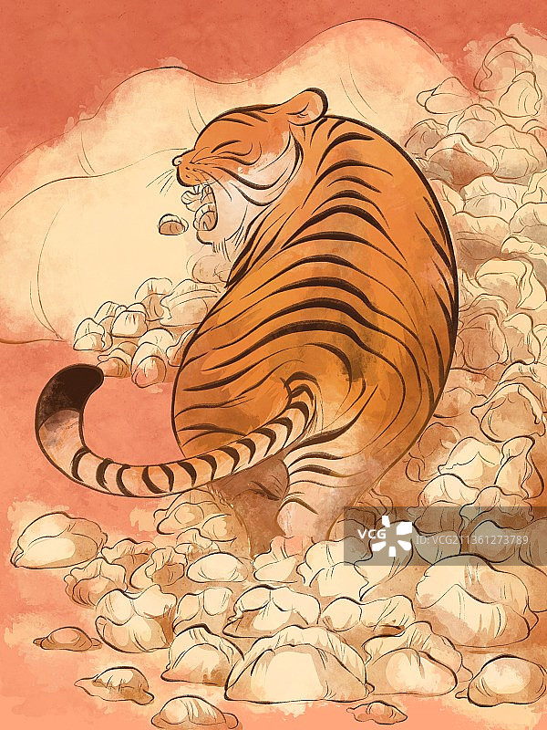 过年虎图片素材