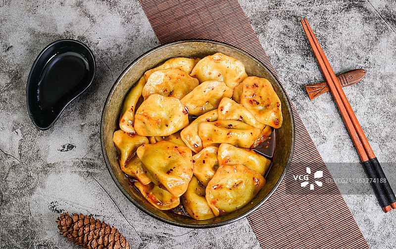 钟水饺 红油水饺图片素材