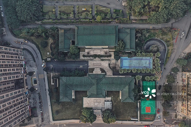 重庆破产法院 九龙坡绿瓦楼图片素材