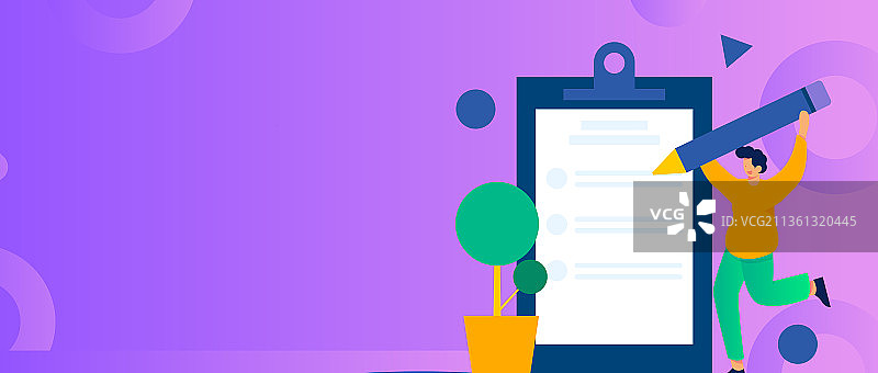 邀请好友进行问卷调查扁平矢量概念运营插画图片素材