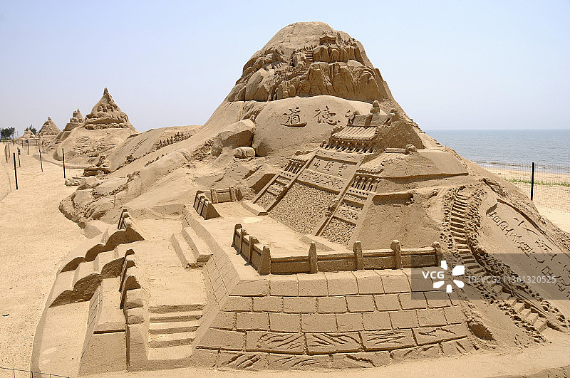 山东威海文登市南海沙雕图片素材