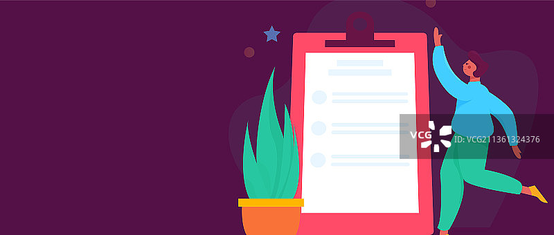 邀请好友进行问卷调查扁平矢量概念运营插画图片素材