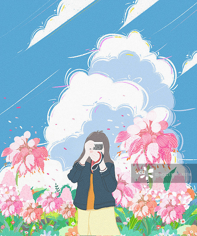 给生活比个耶图片素材