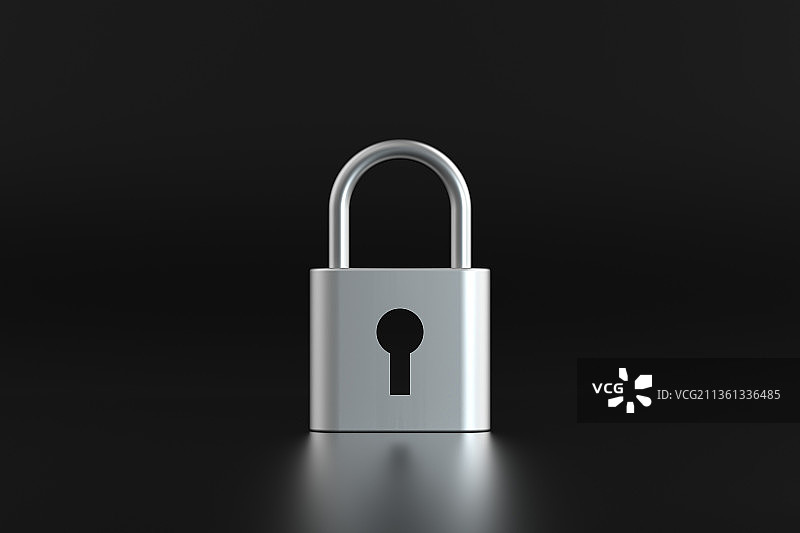 金属质感的锁和钥匙图片素材