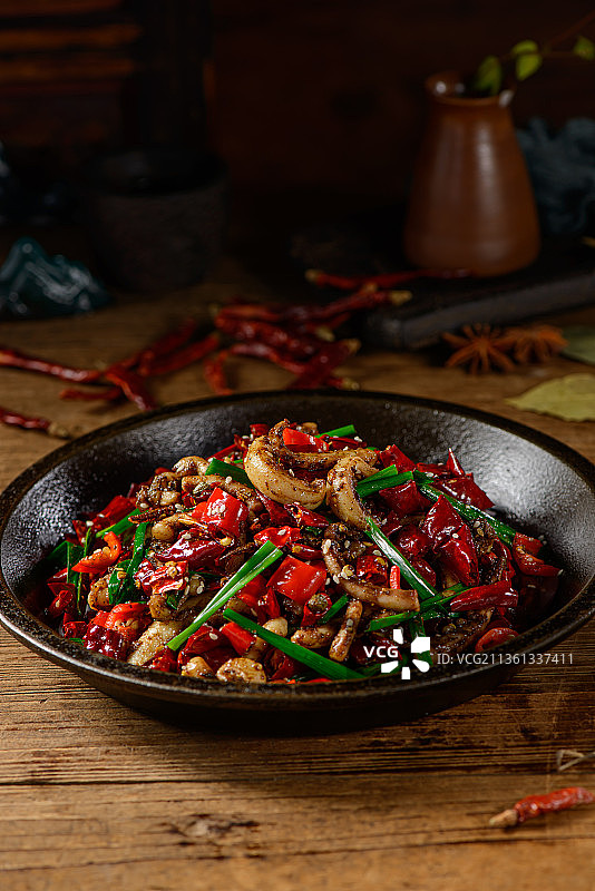 特色铁板鱿鱼图片素材