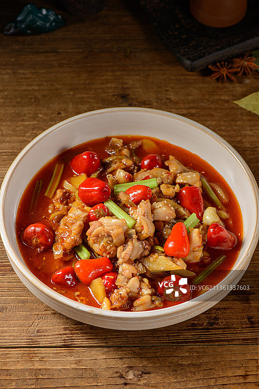 特色泡椒牛蛙图片素材