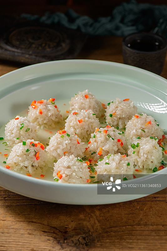 手工珍珠丸子图片素材