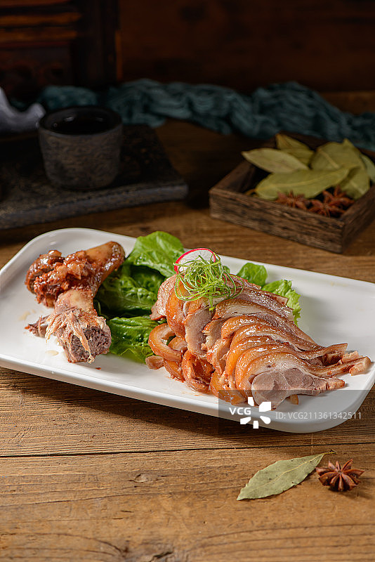 农家酱蹄膀图片素材