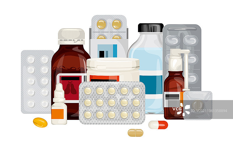 医疗保健产品组合图片素材