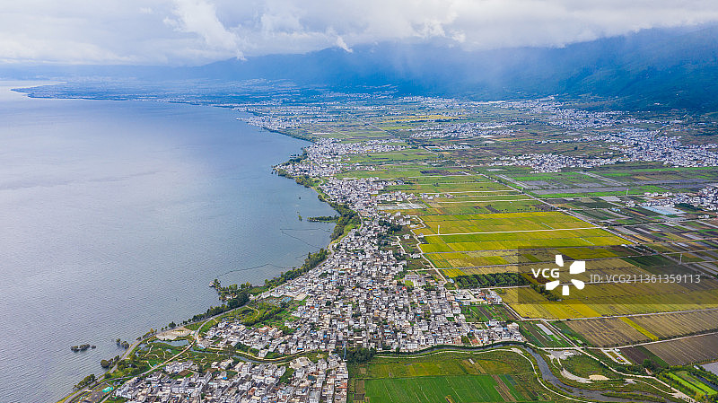 航拍中国云南大理风光图片素材