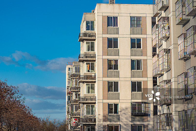 北京经适房公租房住宅小区三嘉信苑图片素材