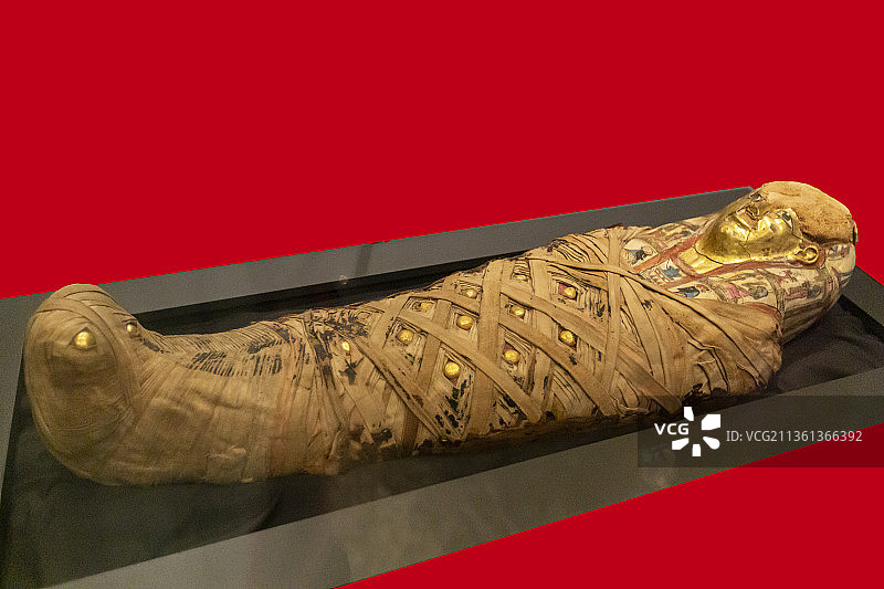 儿童木乃伊（埃及，哈瓦拉，曼彻斯特博物馆藏）图片素材