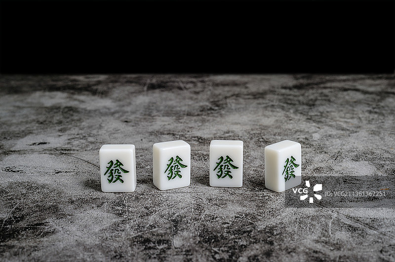 麻将 發牌图片素材