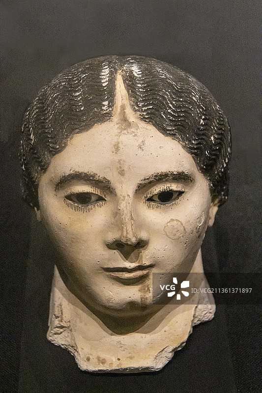 木乃伊面具（埃及，迈莱维，曼彻斯特博物馆藏）图片素材