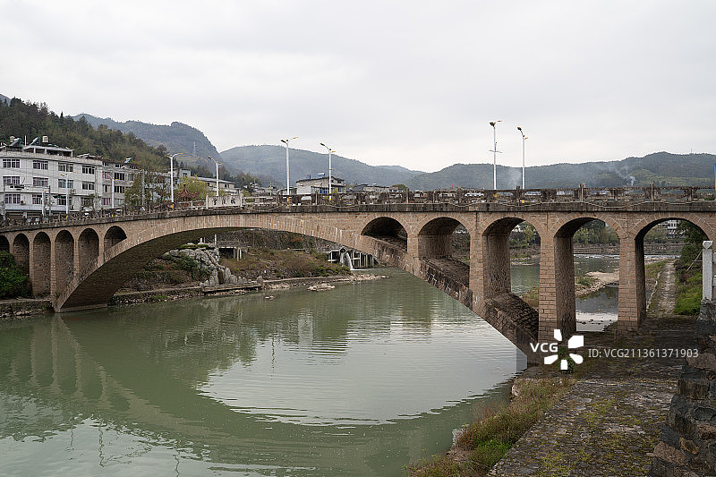 温州市泰顺县雪溪乡雪溪桥图片素材